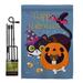 Witchy Cat Garden Flag Set Halloween 13 X18.5 Double-Sided Yard Banner