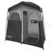 KingCamp Oversize 2 Rooms Camping Shower Tent Extra Wide Outdoor Shower Tent Privacy Tent for Portable Toilet/Bathroom/Dressing Changing Room with Carry Bag Black