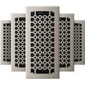 Imperial RG3410 San Francisco Decorative Floor Register 4 x 10-Inch Brushed Nickel 5 Pack