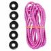 Paracord Planet Colored Bungee Cord and Ball Bungee Kits - 10 Feet of 1/8 Inch Shock Cord and 5 Ball Bungees - Make Custom Tie Downs for Camping Event Tents Canopies and More