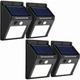 Ledander 4 Pack Solar Lights Outdoor 3 Modes/30LED Solar Security Lights Wireless IP65 Waterproof Solar Motion Lights Outdoor Solar Wall Lights Outdoor Lights for Front Door Backyard Garage Deck