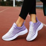Women Shoes Casual Sneakers Breathable Non Slip Soft Sole Sneakers Mesh Sneakers Tennis Walking Breathable Sneakers Fashion Sneakers Purple 7.5