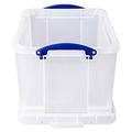 Really Useful Boxes(R) Plastic Storage Box 32 Liters 12in.H x 14in.W x 19in.D Clear 32C
