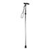 Aluminium Alloy Folding Cane Portable Hand Walking Stick Trekking Hiking Sticks 4 Section Adjustable Canes with Comfortable Handle