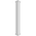 Ekena Millwork 12 W x 5 H Premium Square Non-Tapered Smooth PVC Endura-Craft Column Wrap Kit Prairie Capital & Base