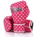 Fairtex Microfibre Boxing Gloves Muay Thai Boxing - BGV14P (Pink Polka Dots 10oz)