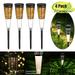 4 Pack Solar Lights Outdoor Garden Super Bright Waterproof Solar Pathway Light Auto On/Off Wireless Sun Powered Landscape Lighting for Yard Patio Walkway Decorative (Warm White)