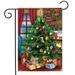 Decorated Tree Christmas Garden Flag Fireplace Presents 12.5 x18 Briarwood Lane