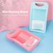 BetterZ Mini Washing Board Anti-slip Long Time Use with Ergonomic Handle Household Personal Underwear Laundry Board for Bathroom
