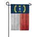 America Forever North Carolina State Flag 12.5 x 18 Inch Double Sided Outdoor Yard Decorative USA Vintage Wood State of North Carolina Garden Flag Made in the USA