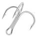 10PCS/Set Sports Sharpened Barbed Hooks Lure High Carbon Steel Fishing Tackle Treble Jig Fishhooks 2#