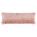 SAFAVIEH Indoor/Outdoor Modern Glam Shag Pillow 14 x 24 Blush