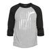 Shop4Ever Men s Distressed Hockey American Flag Patriotic Sports Raglan Baseball Shirt Medium Heather Grey/Black