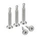 Uxcell #10 x 1-1/4 410 Stainless Steel Flat Head Hex Socket Self Tapping Screws 100 Pack