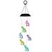 Wanwan Solar Wind Chimes Waterproof Energy Saving Multipurpose Color Changing Cat Wind Chimes Decoration Lights for Garden Yard Patio Porch