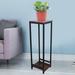2-Tier Metal Non-slip Tall Plant Flower Bench Display Storage Rack For Indoor Classic Tall Plant Stand Art Flower Pot Holder Rack Planter Outdoor Indoor Patio 2 Tier Wood Metal Plant Flower Rack