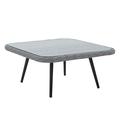 Modway Endeavor Square Rattan Outdoor Patio Coffee Table in Gray