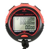 Meterk Professional Digital Stopwatch Timer Waterproof Digital Handheld LCD Timer Chronograph Sports Counter with Strap for Swimming Running Football Training