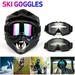 Motorcycle Goggles Ski Goggles Snowboard Glasses Bike Goggles Anti-UV Adjustable Riding Goggles for Men Women Colorful/2Pack