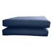 Bellini Home and Gardens PU2018B2018 2 Pack Sunbrella Designer Seat Cushions-Knife Edge- Canvas Navy