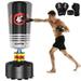 Tiikiy Freestanding Punching Bag with Stand 69 - 182lbs Heavy Boxing Bag with Boxing Gloves Kickboxing Bag for Adults Youth Black