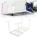 HECASA 72 x 36 Overhead Garage Storage Rack Adjustable 3x6 Ceiling Garage Organization Wall Shelf Ceiling Mounted Storage Racks White