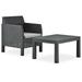 Andoer 2 Piece Garden Set with Cushion PP Anthracite