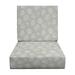 RSH DÃ©cor Indoor Outdoor Foam Deep Seating Cushion Set 24 x 27 x 5 Seat and 24 x 21 x 3 Back Shade Belmont Blue