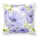 Carolines Treasures BB7491PW1414 Watercolor Blue Flowers Fabric Decorative Pillow 14Hx14W multicolor