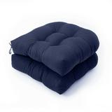 Yannee U-shaped Cushion Sofa Cushion Rattan Chair Navy Cushion Terrace Cushion for Outdoor Indoor 2 Pcs