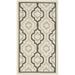 SAFAVIEH Courtyard Nina Geometric Trellis Indoor/Outdoor Area Rug Beige Black/Aqua 2 x 3 7