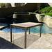 Outdoor Rectangular Hand-scraped Wood Patio Dining Table -