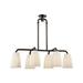 Hudson Valley Lighting 6066 Malden 6 Light 41 Wide Linear Chandelier - Bronze