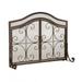 Plow & Hearth Small Crest Fireplace Screen With Doors