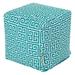 Majestic Home Goods Towers Indoor / Outdoor Fabric Cube Pouf