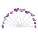 YUEHAO Artificial Flowers Clearance 12Pcs Butterfly Stakes Outdoor Yard Planter Flower Pot Bed Garden Decor Yard Art Purple