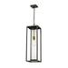 1 Light Outdoor Chain Mount Lantern in Industrial Style 8 inches Wide By 26.75 inches High-Deep Bronze/Outdoor Brass Finish Bailey Street Home