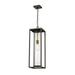 1 Light Outdoor Chain Mount Lantern in Industrial Style 8 inches Wide By 26.75 inches High-Deep Bronze/Outdoor Brass Finish Bailey Street Home