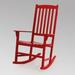 Alston Mahogany Wood Outdoor Porch Rocking Chair Red