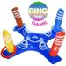 Marigold Inflatable Pool Ring Toss Pool Game with 4 Rings Pool Ring Toss Game for Kids Swimming Pool Floating Ring Pool Ring Toss Game Multiplayer for Kids Adults and Family