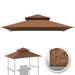 YardGrow BBQ 8 x5 Double Tier Replacement Canopy Grill Gazebo Roof Gazebo Cover Top