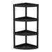 Hyper Tough 4 Tier Plastic Storage Corner Shelf 20 lb per Shelf Capacity Black