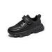 Eloshman Kids Walking Shoes Boys Grils Sport Tennis Running Athletic Fashion Sneakers Black 5.5Y