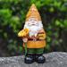 MOOSUP Sunflower Gnome Statue -Sunflower Garden Gnome Statues for Outside Decorations World Bee Day Fairy Dwarf Figurine Resin Art for Patio Lawn Yard Decoration
