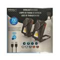 Infinity X1 Stereo Wireless Rechargeable 700 Lumens Worklight with Bluetooth Speakers 2-Pack