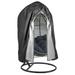 Coolmade Patio Egg Chair Covers with Zipper Durable Large Wicker Egg Swing Chair Covers Waterproof Heavy Duty Weather Resisatnt Outdoor Chair Cover Windproof Hanging Chair Cover (75 x 45 Black)