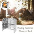 Winter Savings Clearance! Suokom Folding Firewood Stove Portable Outdoor Camping Rack Stainless Steel Household