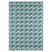 Momeni Indoor/Outdoor Geometric & Abstract Contemporary Area Rugs Blue 27 x54