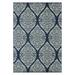 Momeni Indoor/Outdoor Damask Geometric & Abstract Contemporary Area Rugs Blue/White 63 x 156