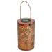 8 Bronze Foliage Outdoor Solar Lantern with Handle